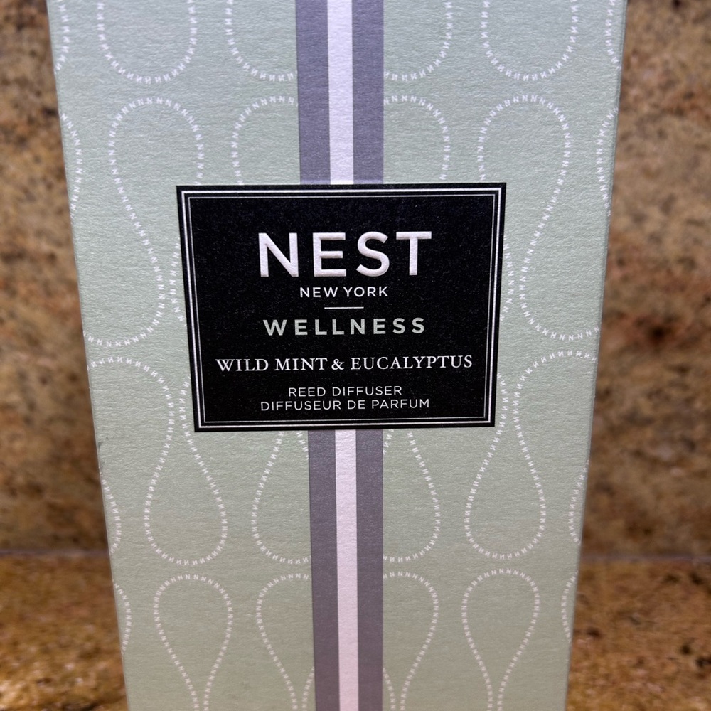 NEST New York Wellness Wild Mint Eucalyptus Reed Diffuser 5.9oz 175ml NEW